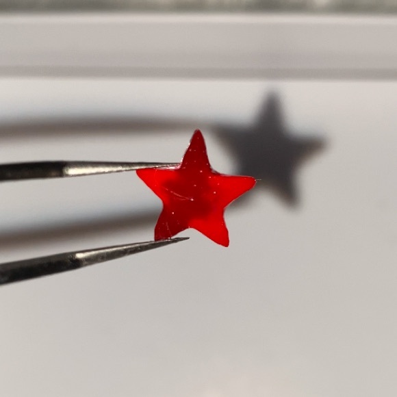 10pcs 3D Nail Charms Red & Dark Red Large Stars - Made for All Nail Lengths - Picture 1 of 10